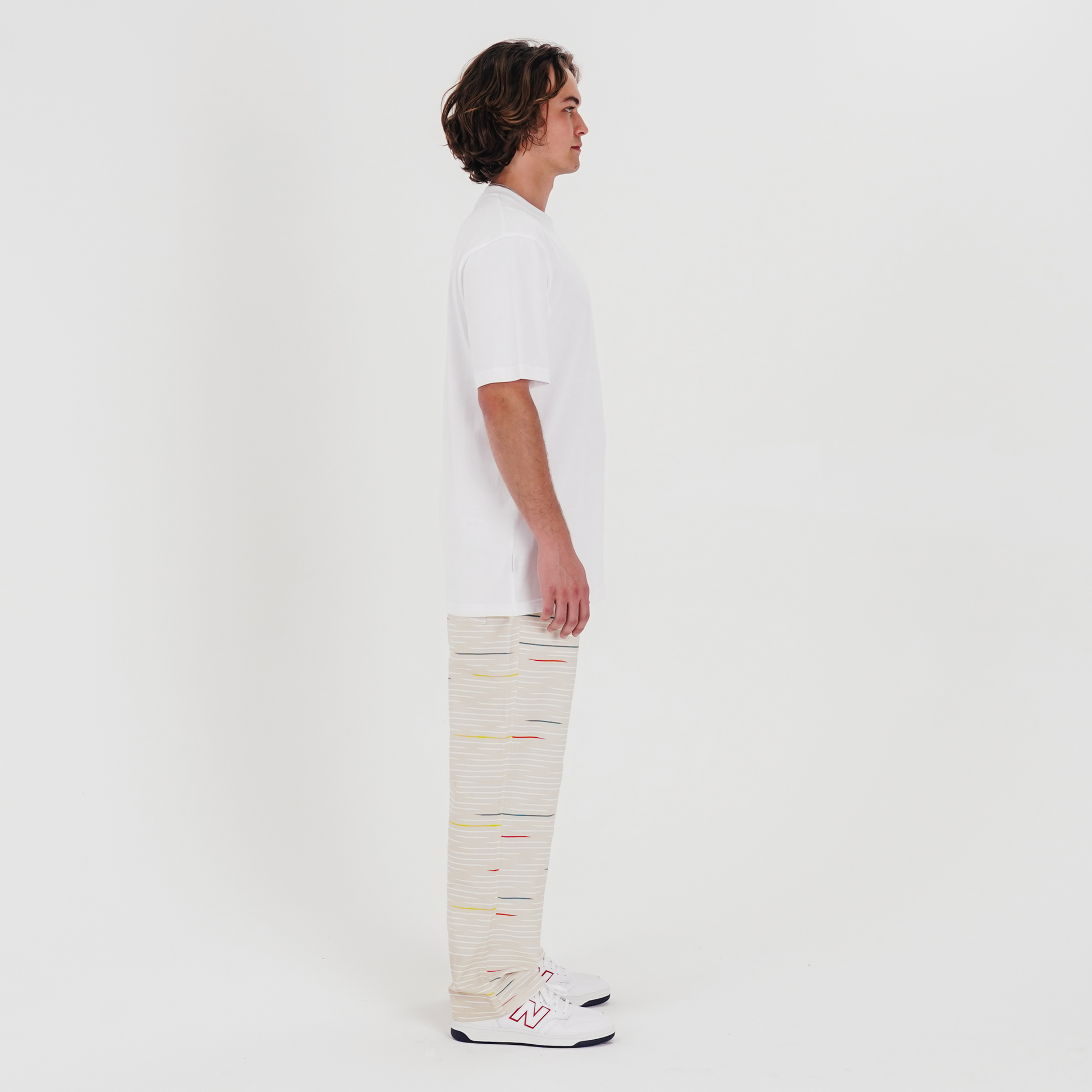 The Mens Surf Pant Printed Katouche Ecru from Parlez clothing