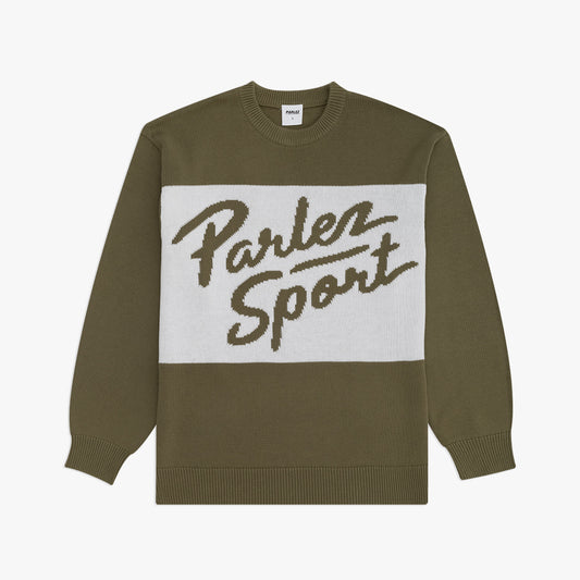 The Mens Rubio Knit Olive Green from Parlez clothing