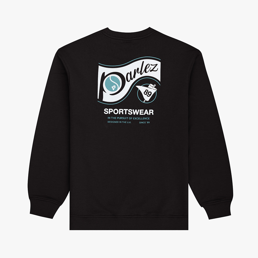 The Mens Iocus Sweatshirt Black from Parlez clothing