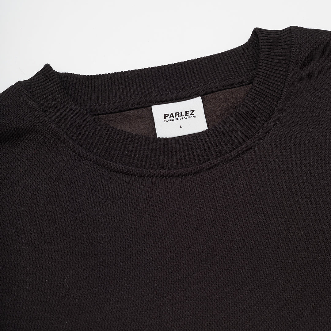The Mens Iocus Sweatshirt Black from Parlez clothing