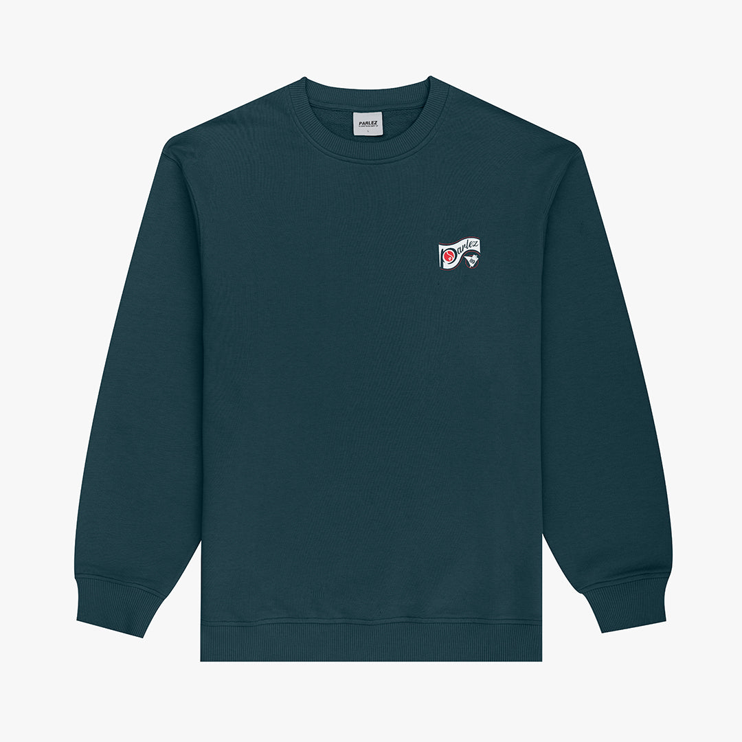 The Mens Iocus Sweatshirt Petrol from Parlez clothing