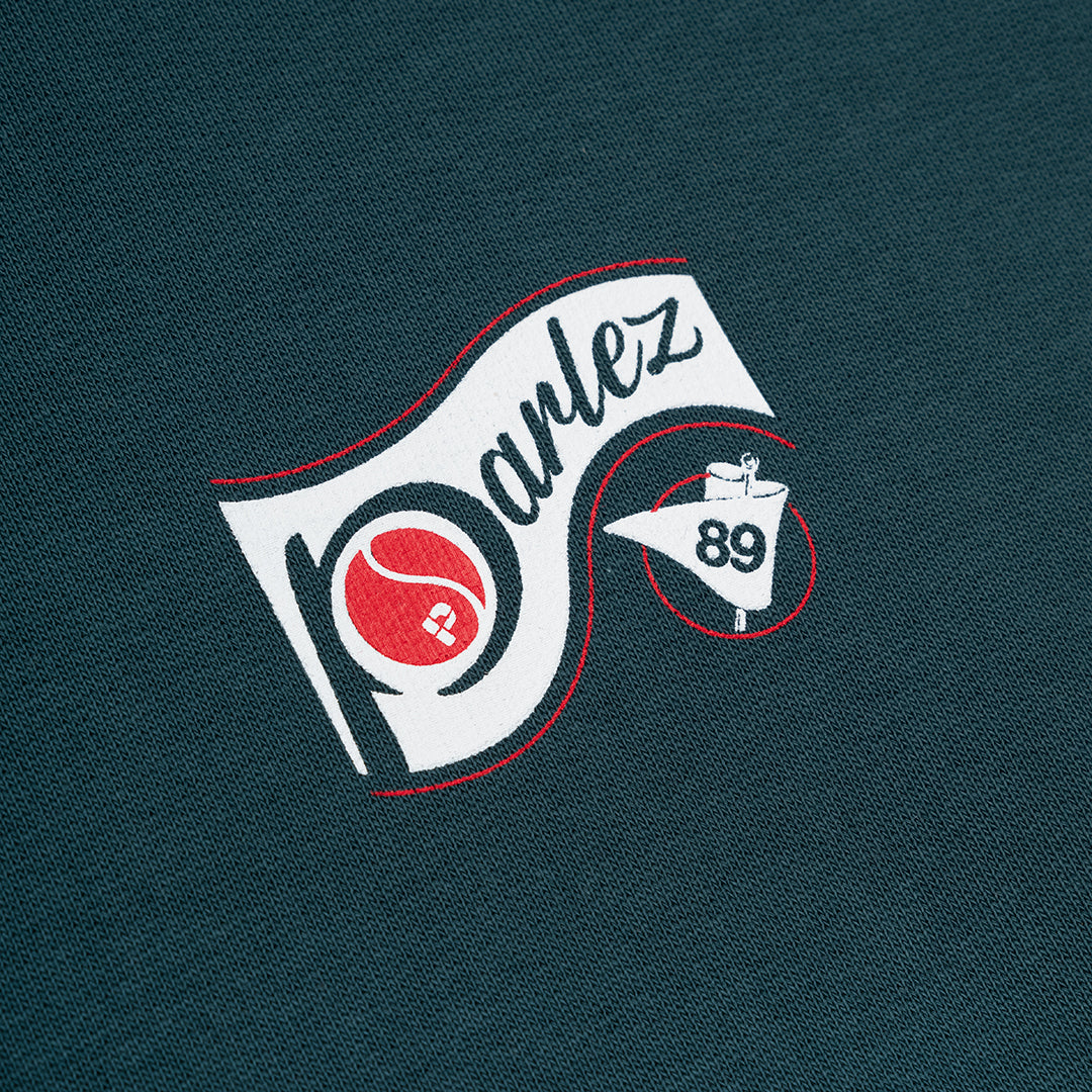 The Mens Iocus Sweatshirt Petrol from Parlez clothing