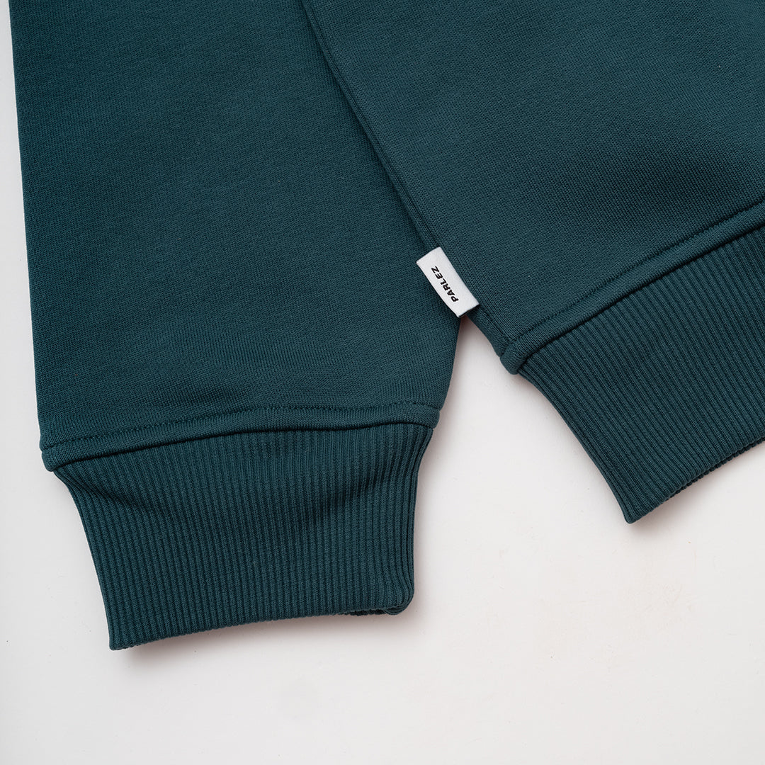 The Mens Iocus Sweatshirt Petrol from Parlez clothing