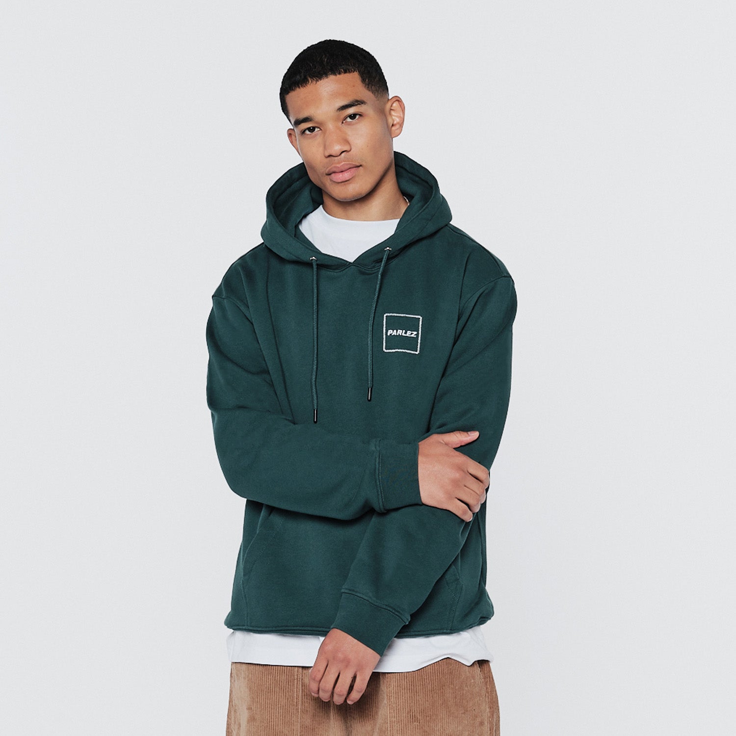 Stitch Hoodie Deep Green