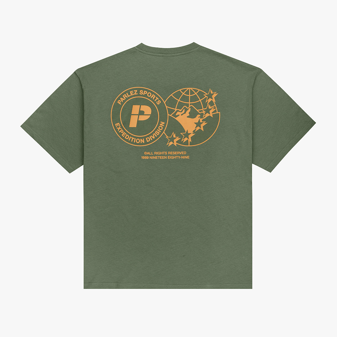 The Mens Mission Oversized T-Shirt Pine Green from Parlez clothing