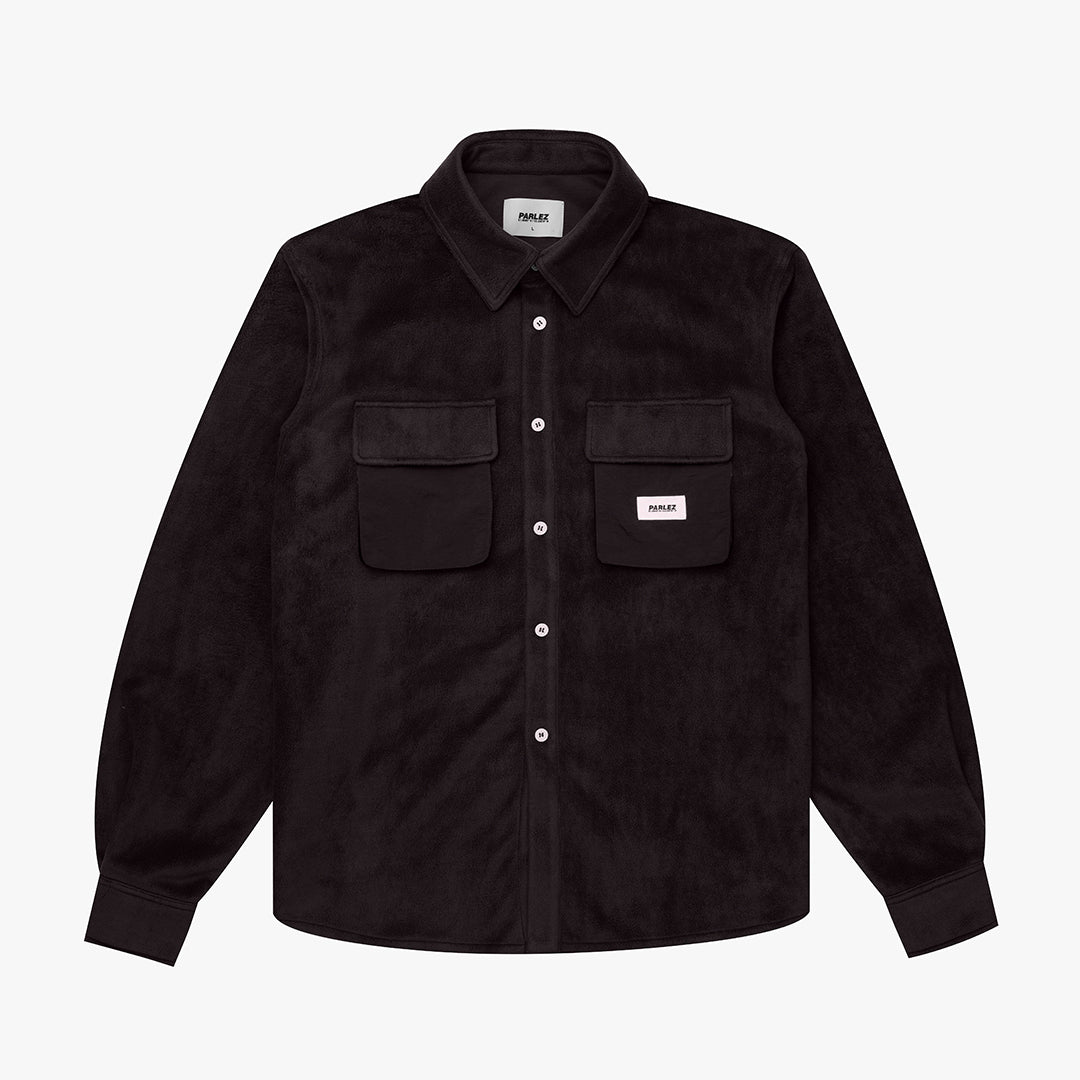 The Mens Motion Fleece Shirt Black from Parlez clothing