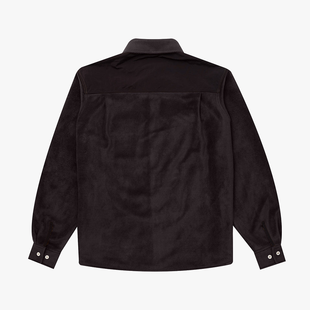The Mens Motion Fleece Shirt Black from Parlez clothing