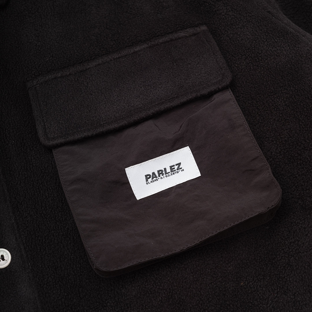 The Mens Motion Fleece Shirt Black from Parlez clothing