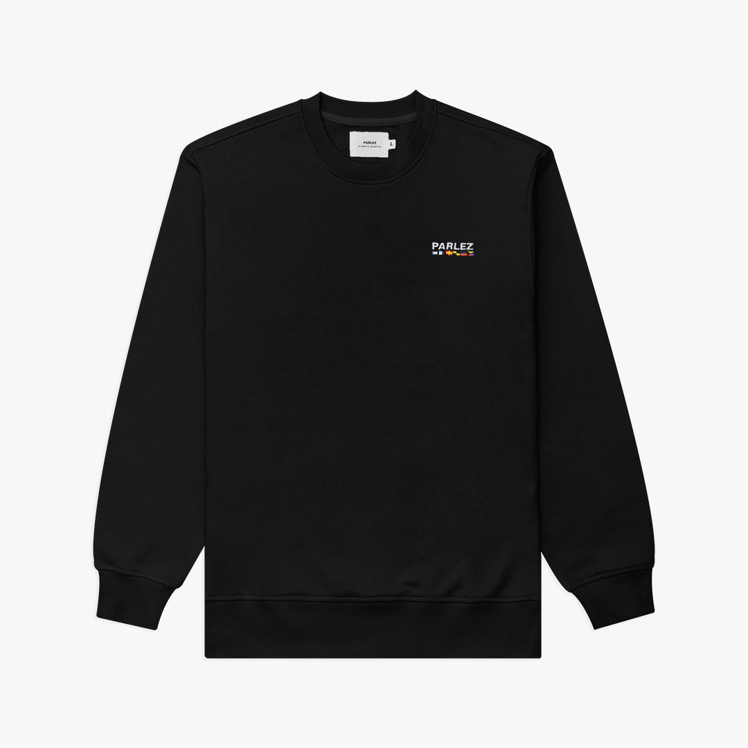 The Mens Navigator Sweat Black from Parlez clothing