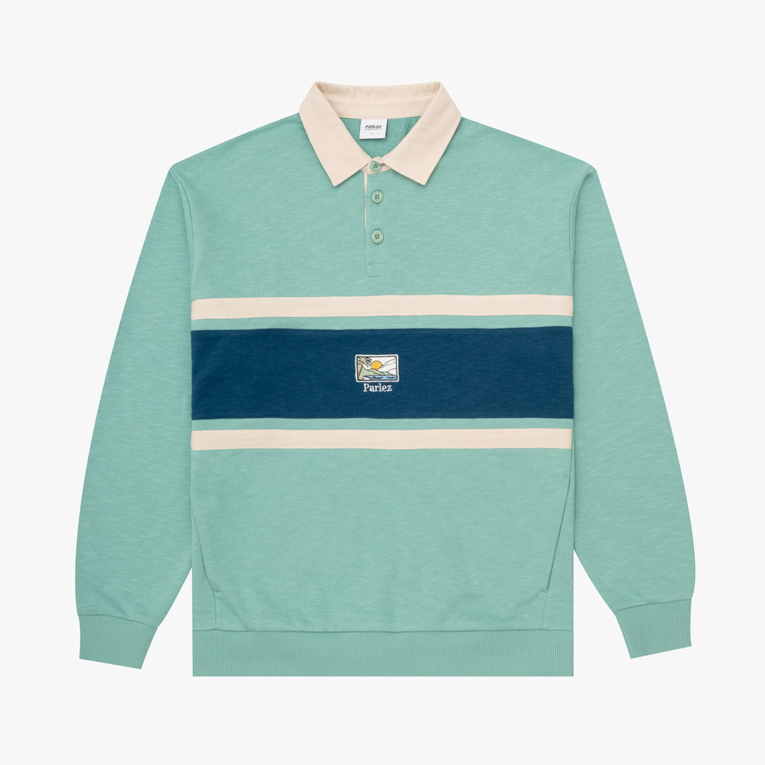 The Mens Open Sweatshirt Mineral from Parlez clothing