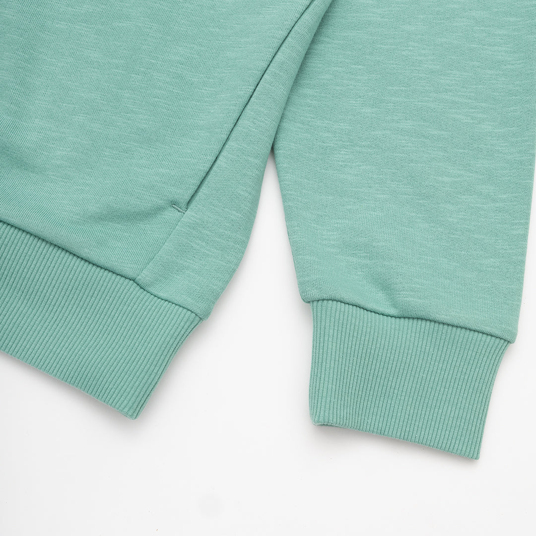 The Mens Open Sweatshirt Mineral from Parlez clothing