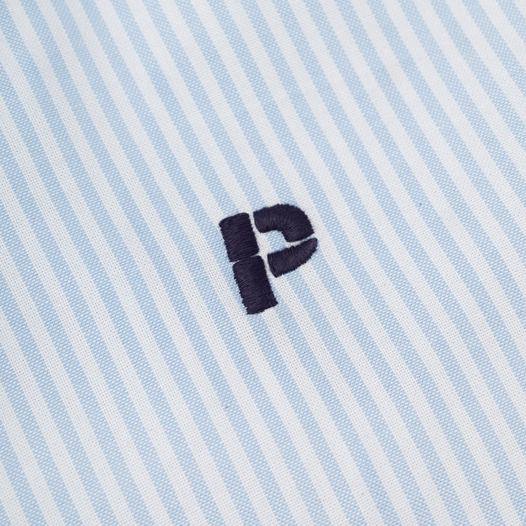 The Mens La Brea Shirt Blue Stripe from Parlez clothing