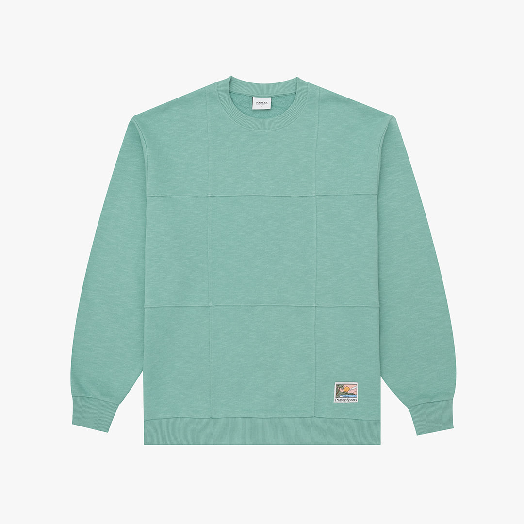 The Mens Pannel Sweatshirt Mineral from Parlez clothing