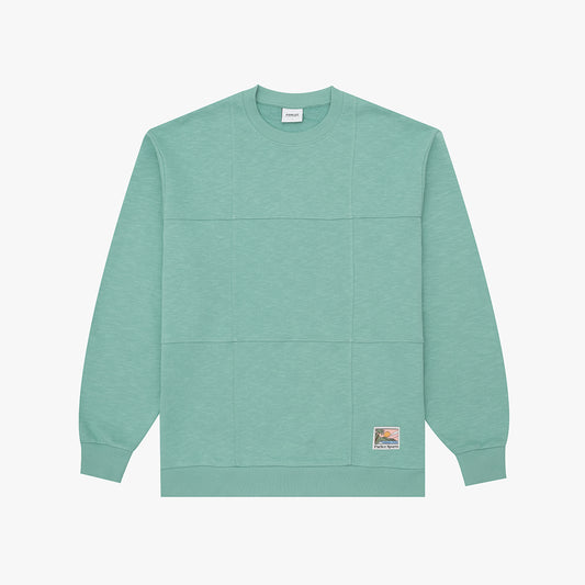 The Mens Pannel Sweatshirt Mineral from Parlez clothing
