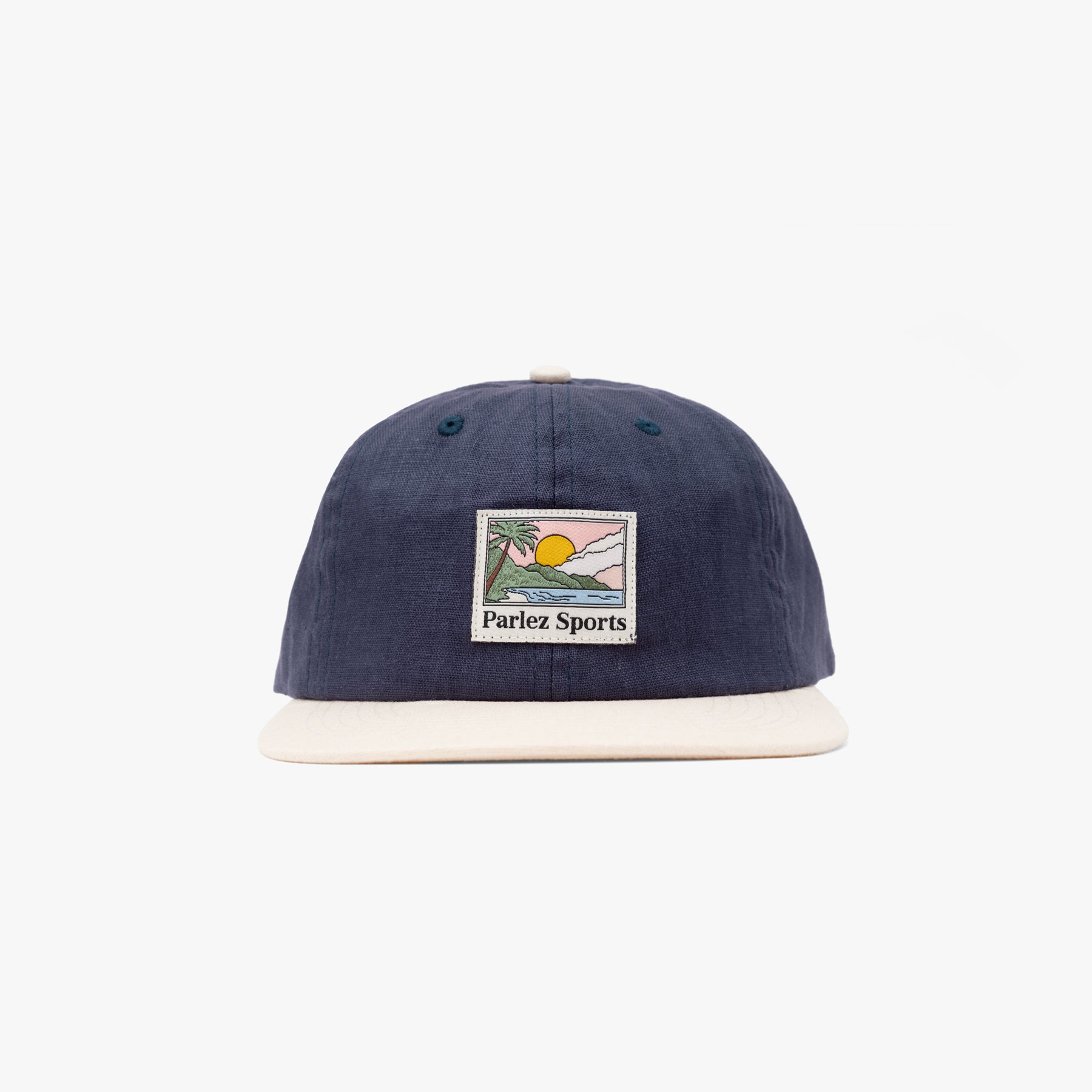 The Mens Parkfield 6 Panel Cap Oceanic from Parlez clothing