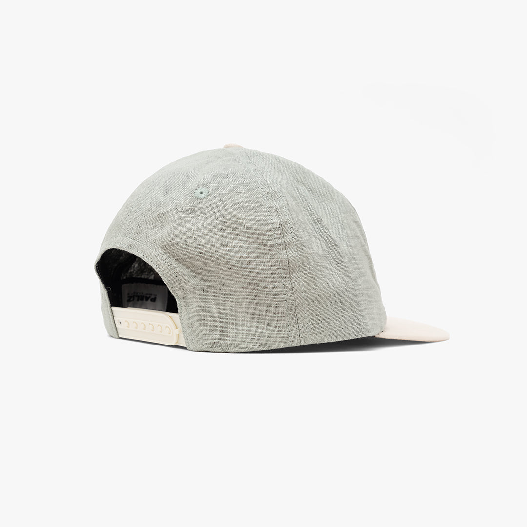 The Mens Parkfield 6 Panel Cap Mineral from Parlez clothing