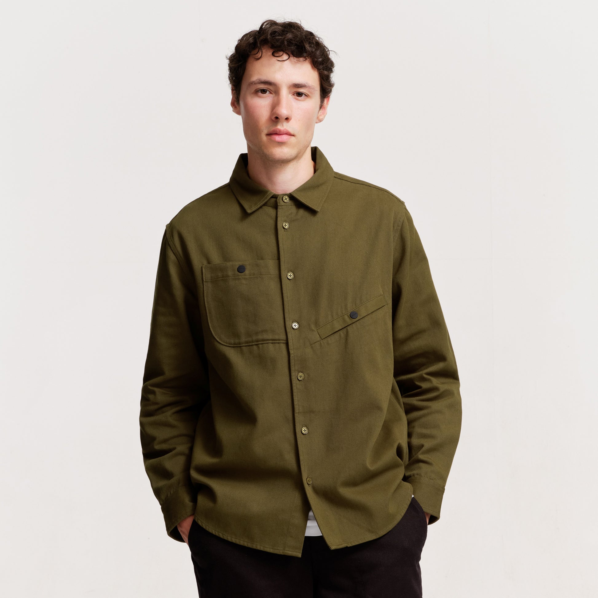 The Mens Task Shirt Moss from Parlez clothing