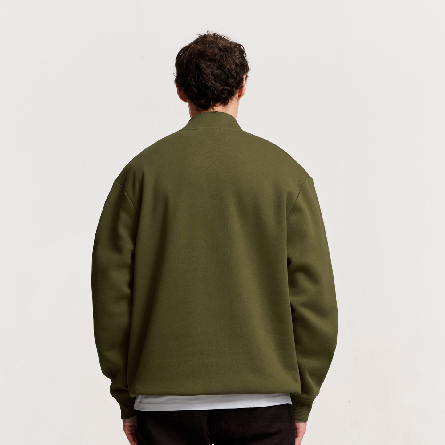 The Mens Horizon 1/4 Zip Moss from Parlez clothing