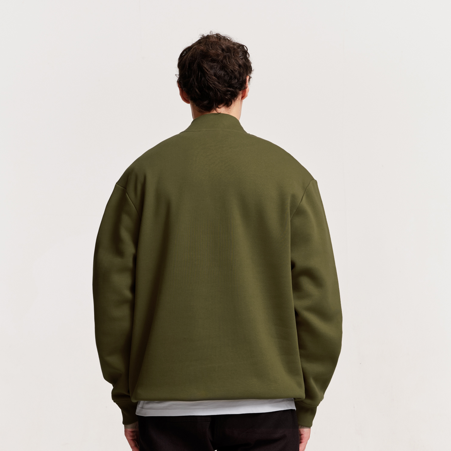 The Mens Horizon 1/4 Zip Moss from Parlez clothing