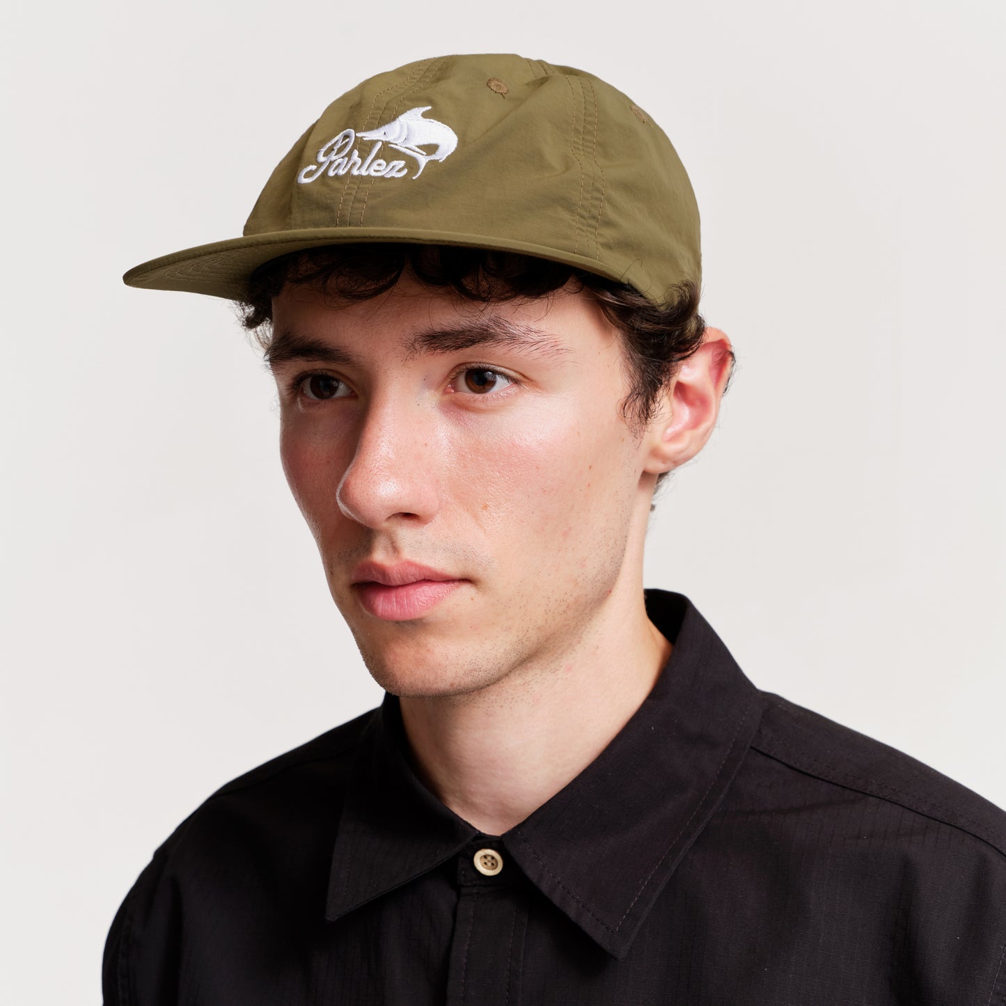 The Mens Catch 6 Panel Cap Moss from Parlez clothing