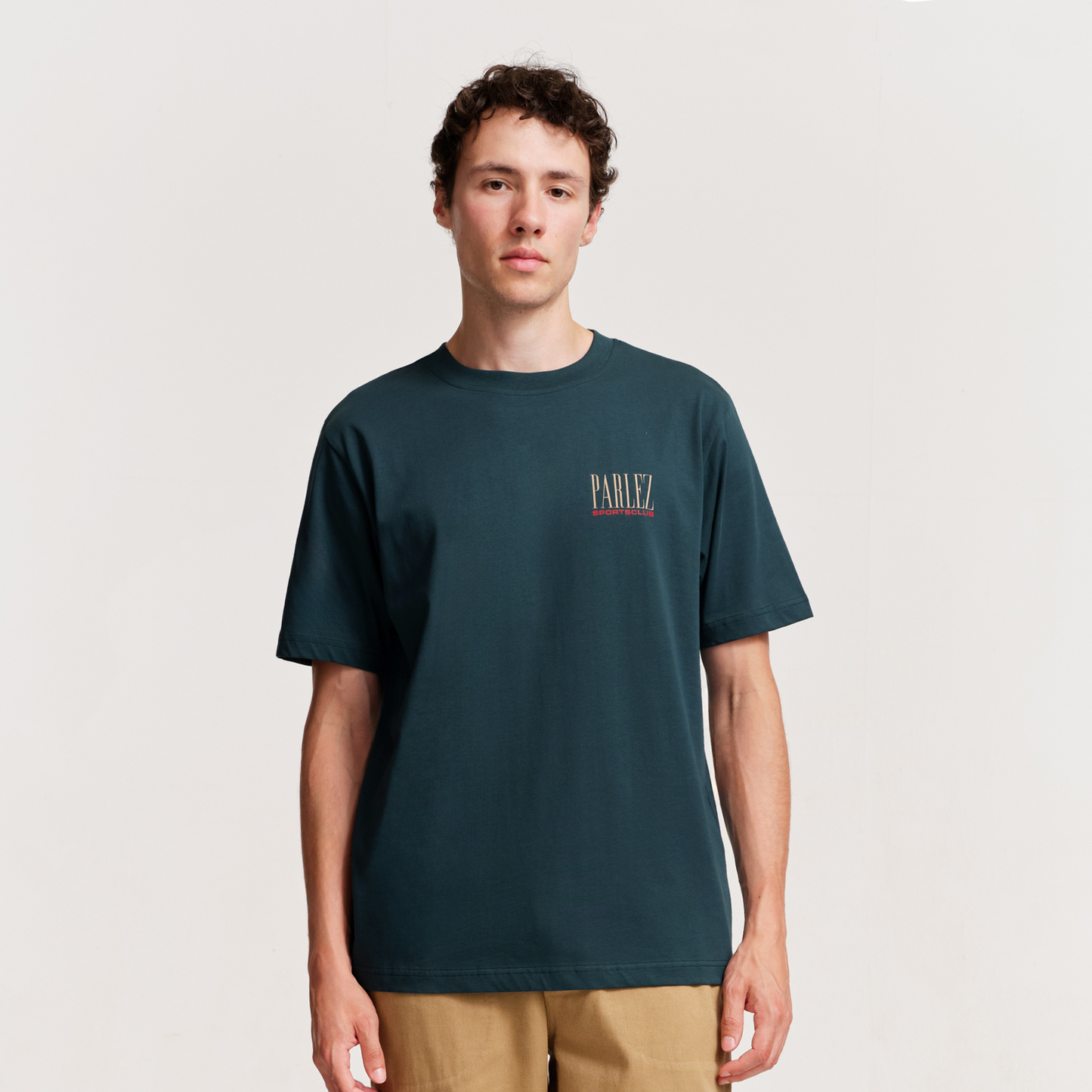 The Mens Auriga T-Shirt Petrol from Parlez clothing