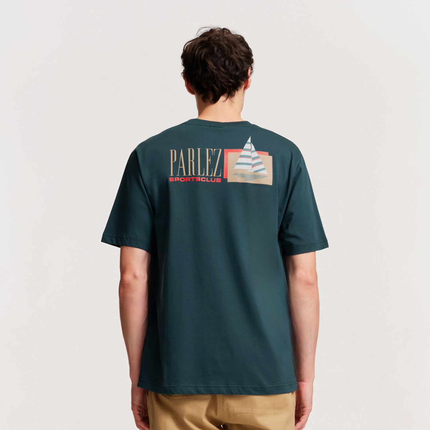 The Mens Auriga T-Shirt Petrol from Parlez clothing