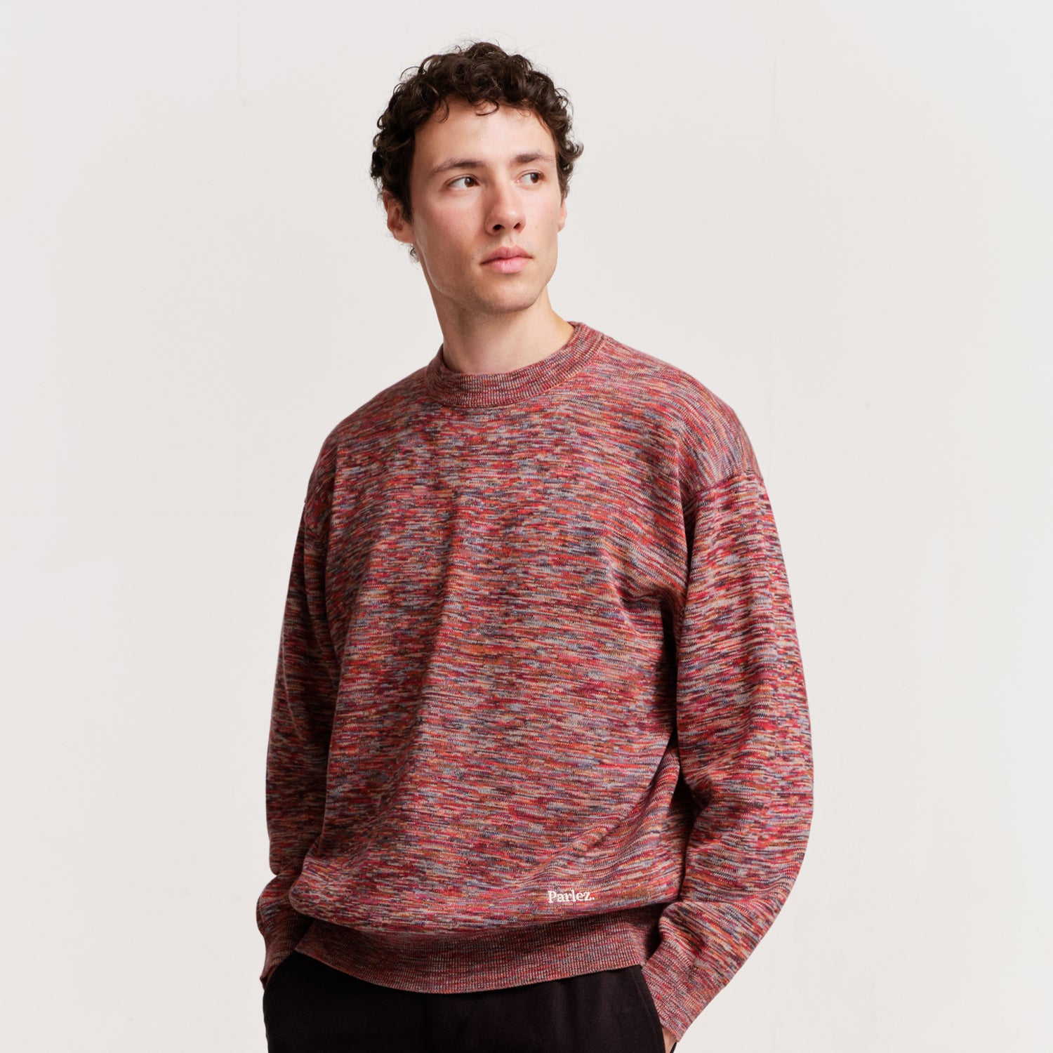 The Mens Upscale Crew Knit Multi from Parlez clothing