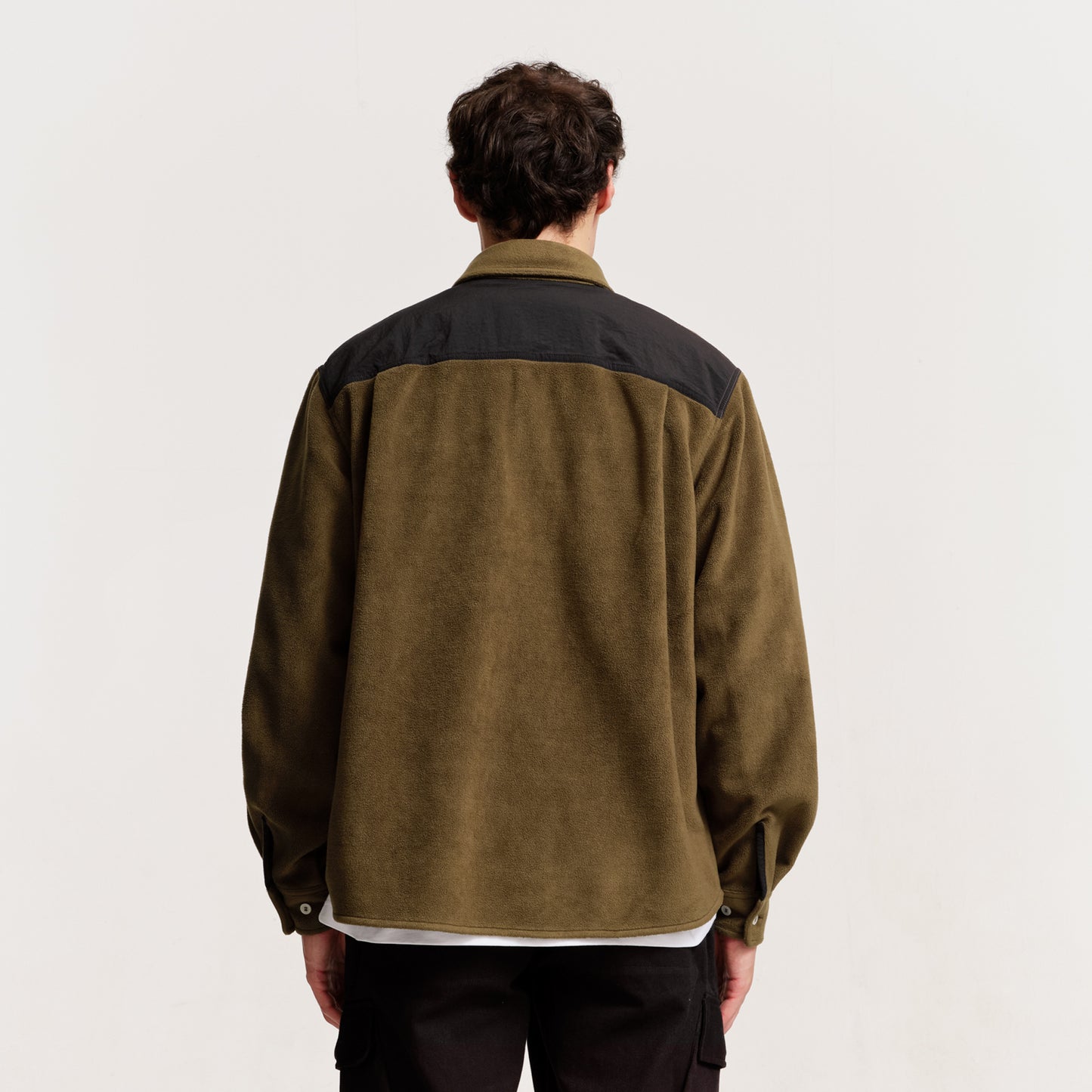 The Mens Motion Fleece Shirt Moss from Parlez clothing