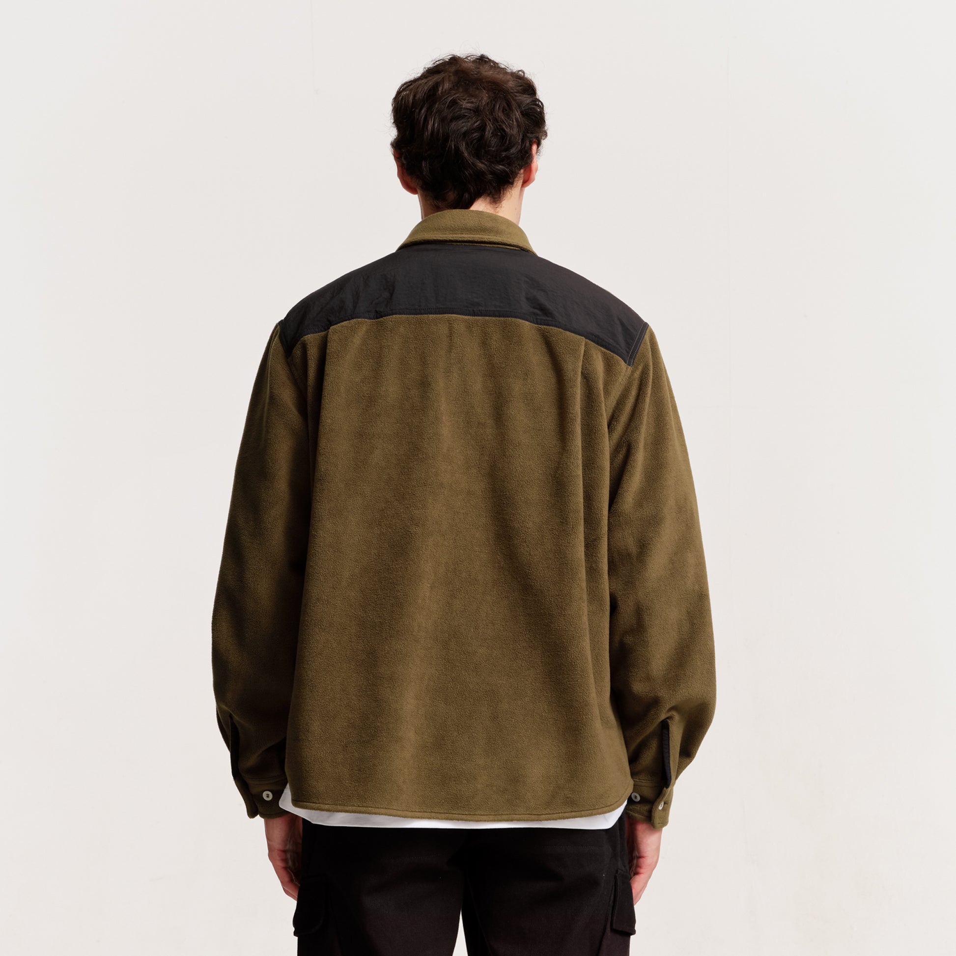 The Mens Motion Fleece Shirt Moss from Parlez clothing
