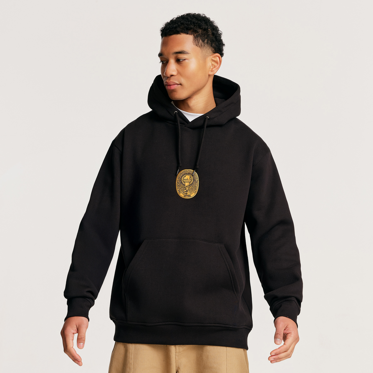 The Mens Flare Hoody Black from Parlez clothing
