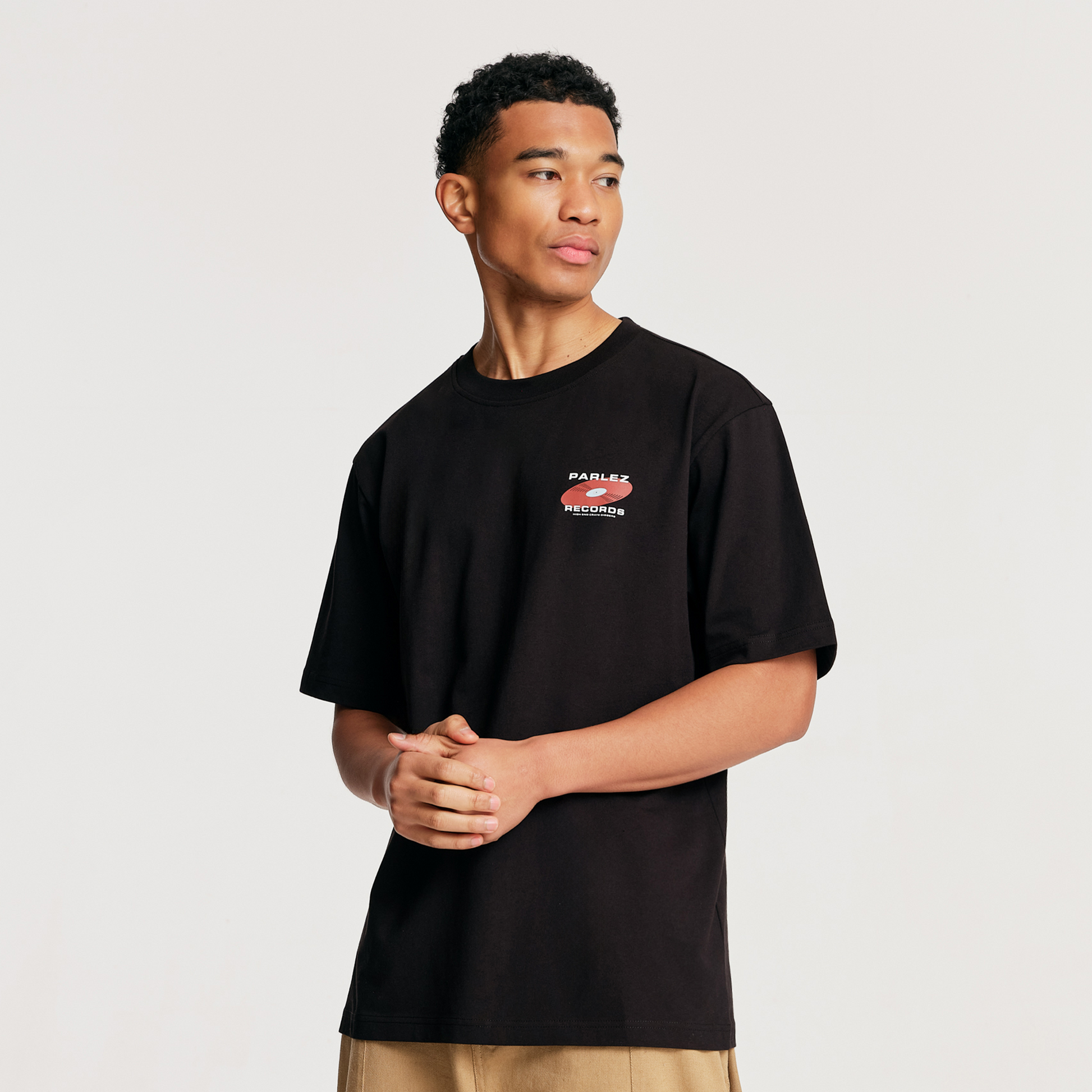 The Mens LP T-Shirt Black from Parlez clothing