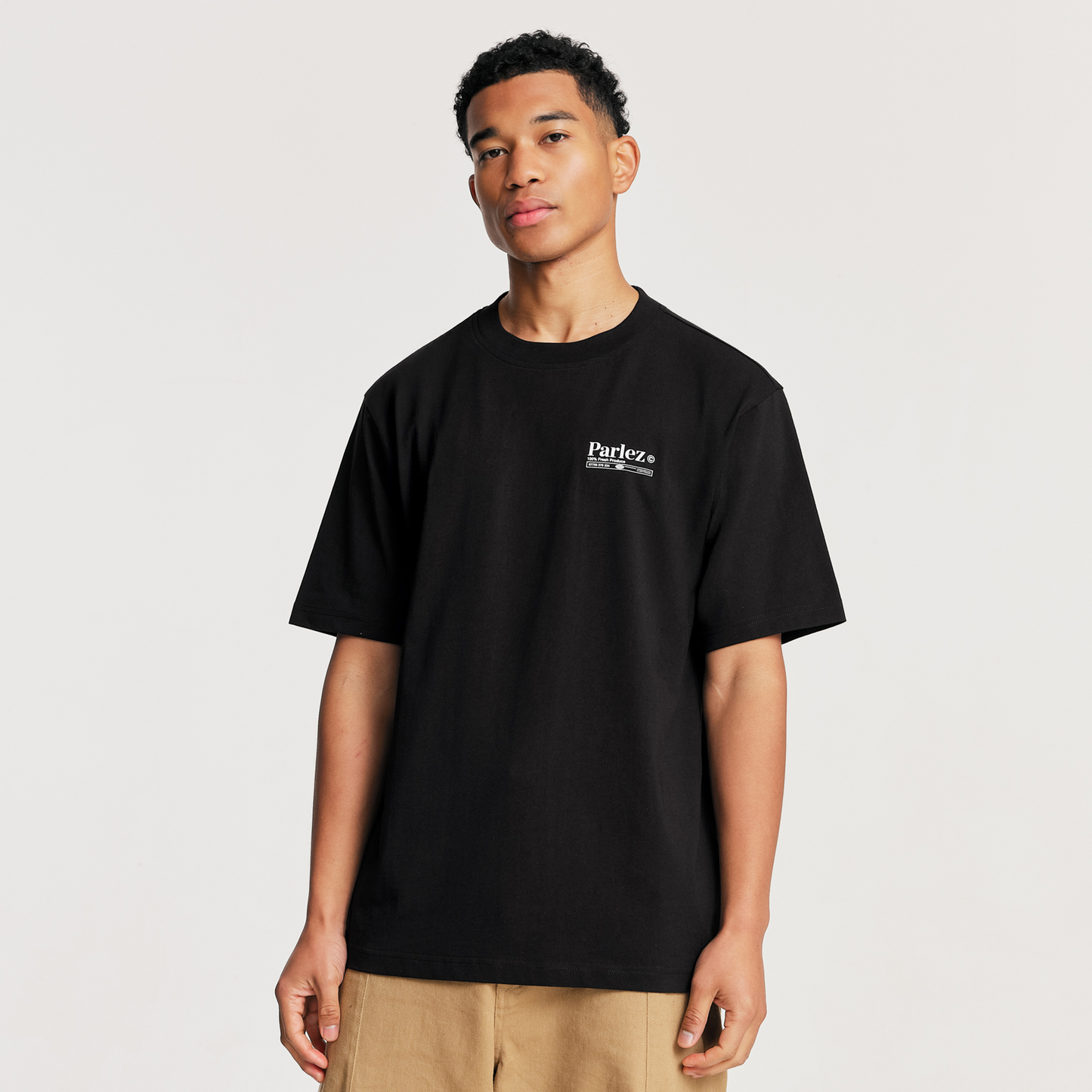 The Mens Pomme T-Shirt Black from Parlez clothing