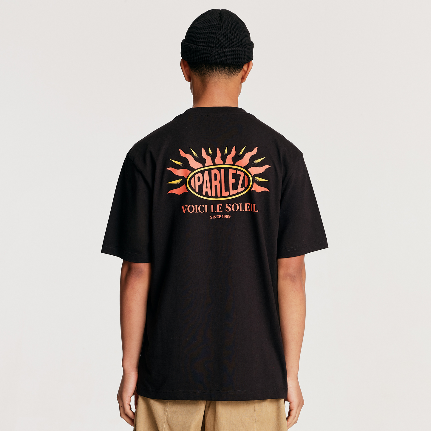 The Mens Soleil T-Shirt Black from Parlez clothing