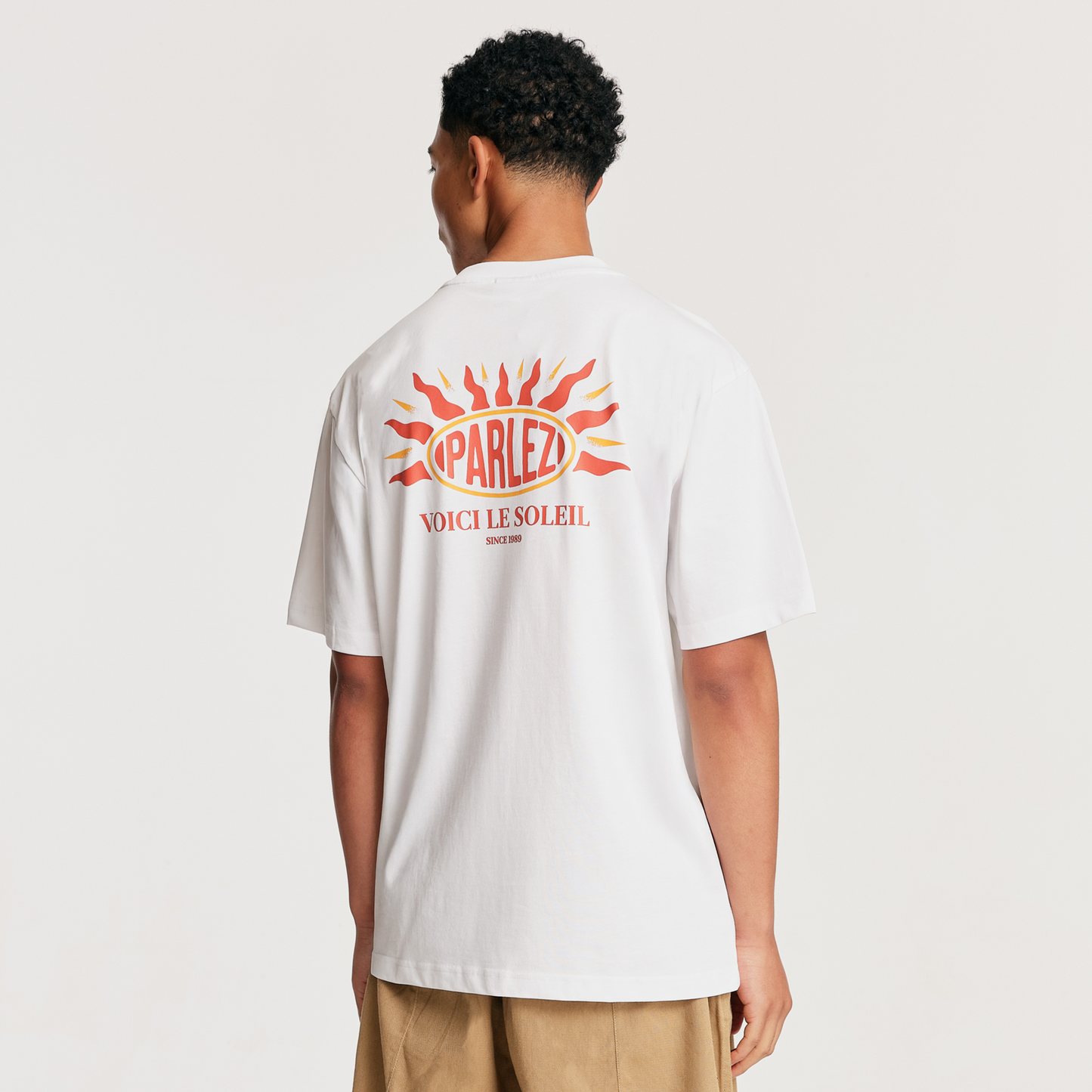 The Mens Soleil T-Shirt White from Parlez clothing