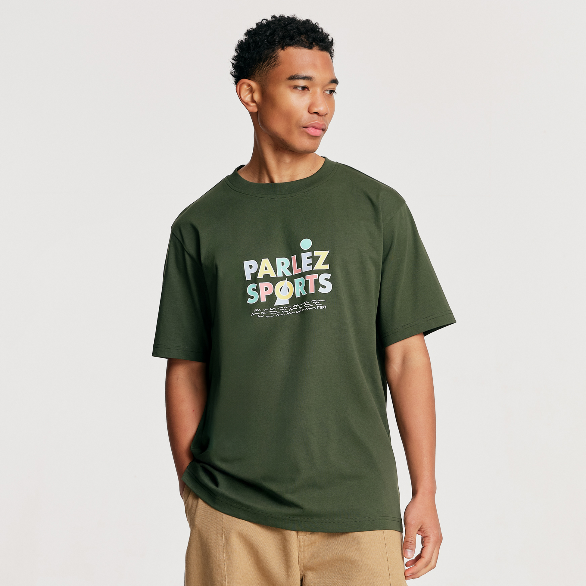 The Mens Form T-Shirt Foliage from Parlez clothing