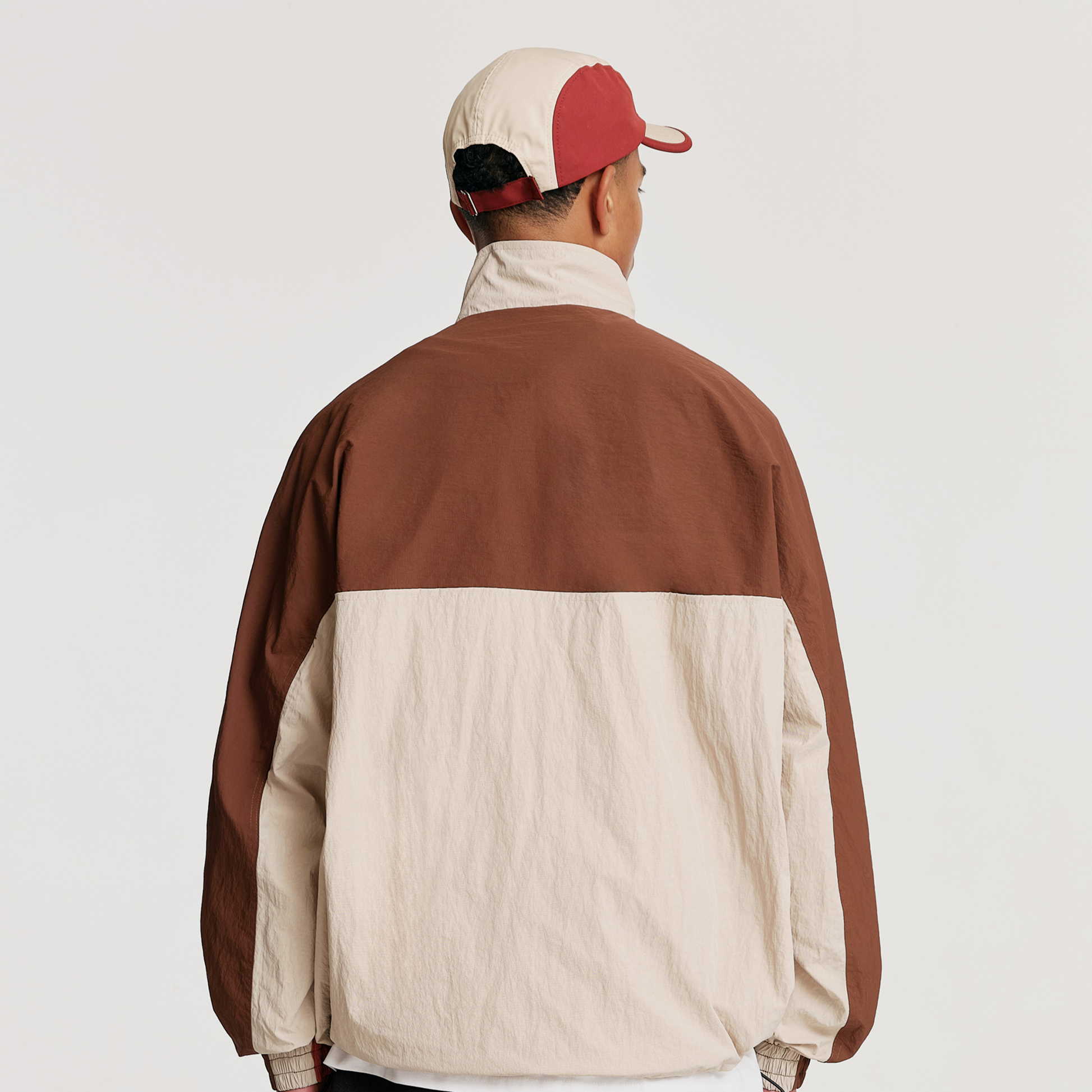 The Mens Free Run Track Jacket Coffee from Parlez clothing