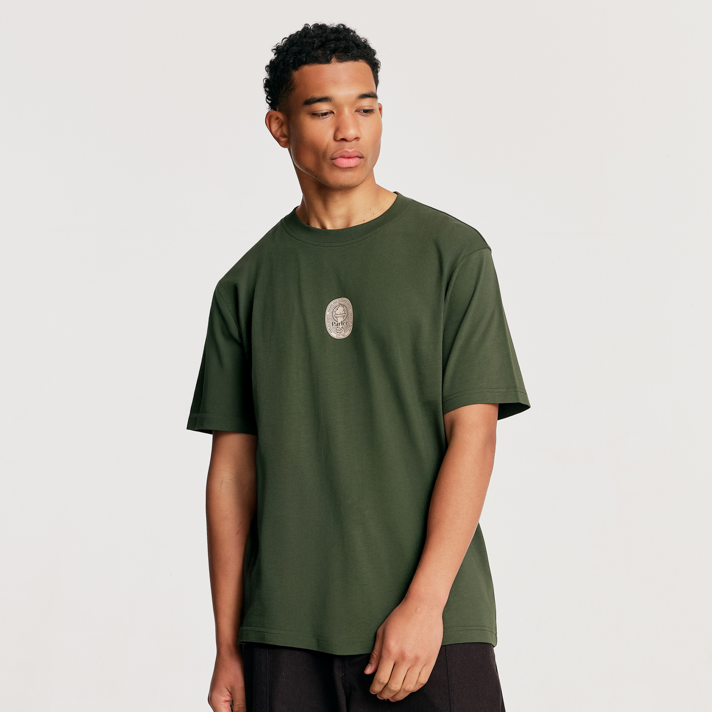 The Mens Beacon T-Shirt Foliage from Parlez clothing
