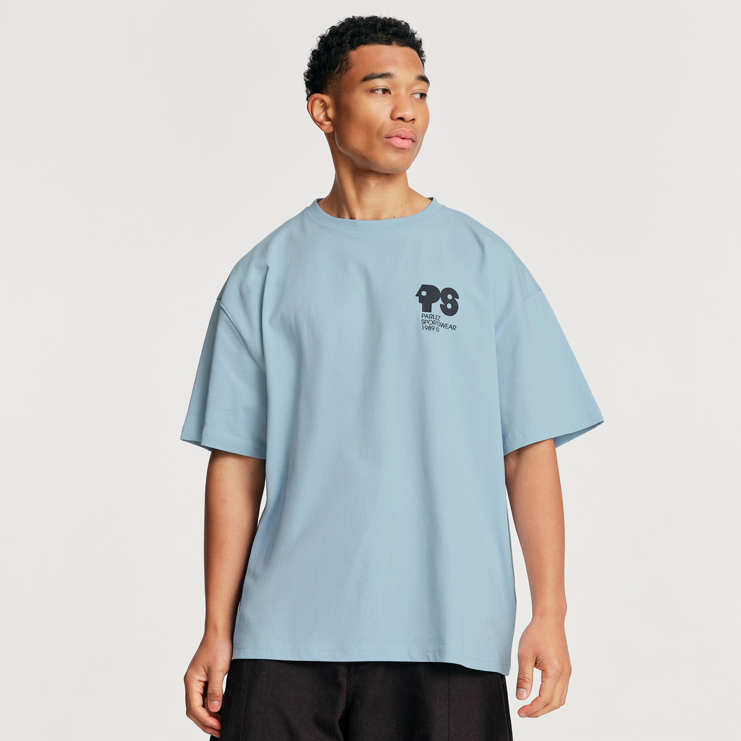 The Mens Broadcast Oversized T-Shirt Dusk from Parlez clothing