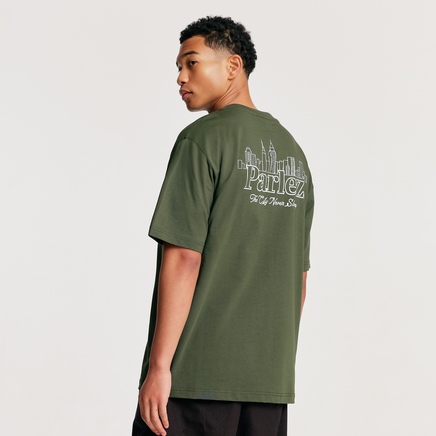 The Mens Scape T-Shirt Foliage from Parlez clothing