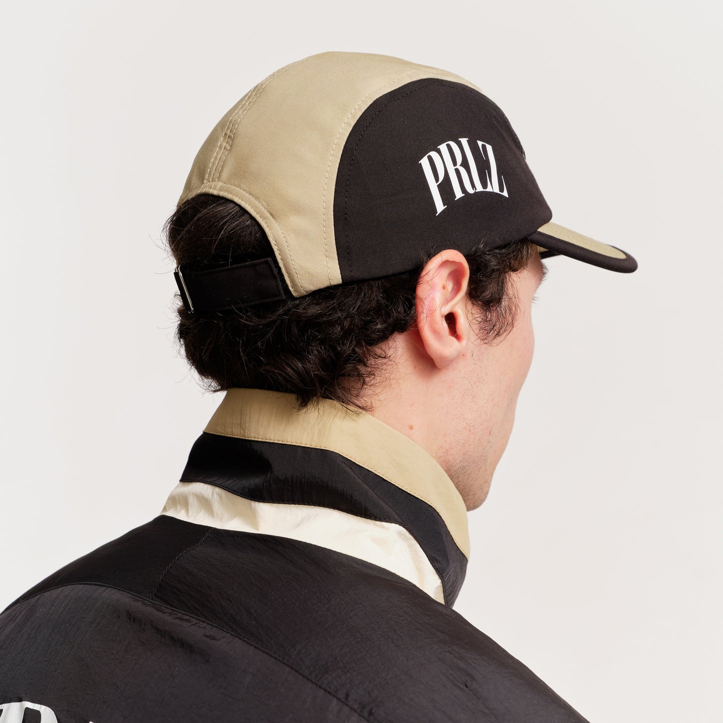 The Mens Sway 5 Panel Cap Sand from Parlez clothing