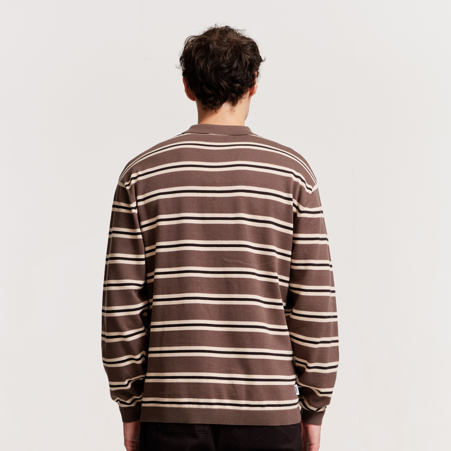 The Mens Aspen L/S Polo Knit Moss from Parlez clothing