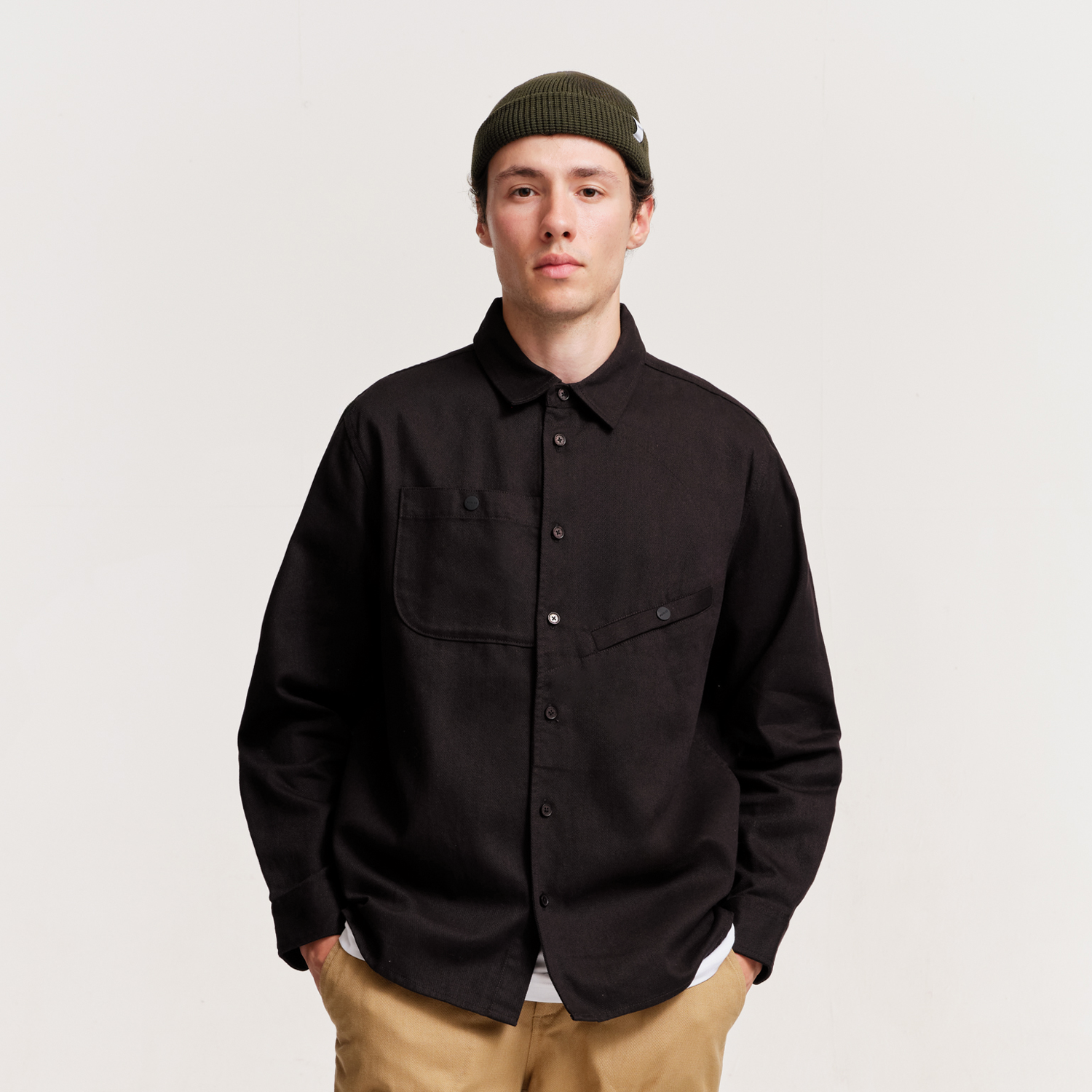 The Mens Task Shirt Black from Parlez clothing