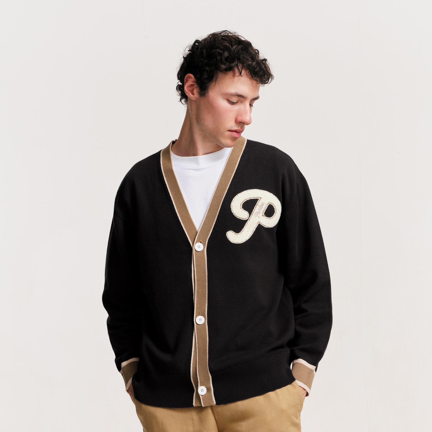 The Mens Letterman Cardy Black from Parlez clothing