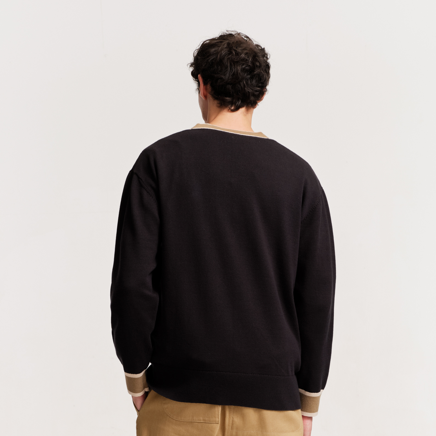The Mens Letterman Cardy Black from Parlez clothing