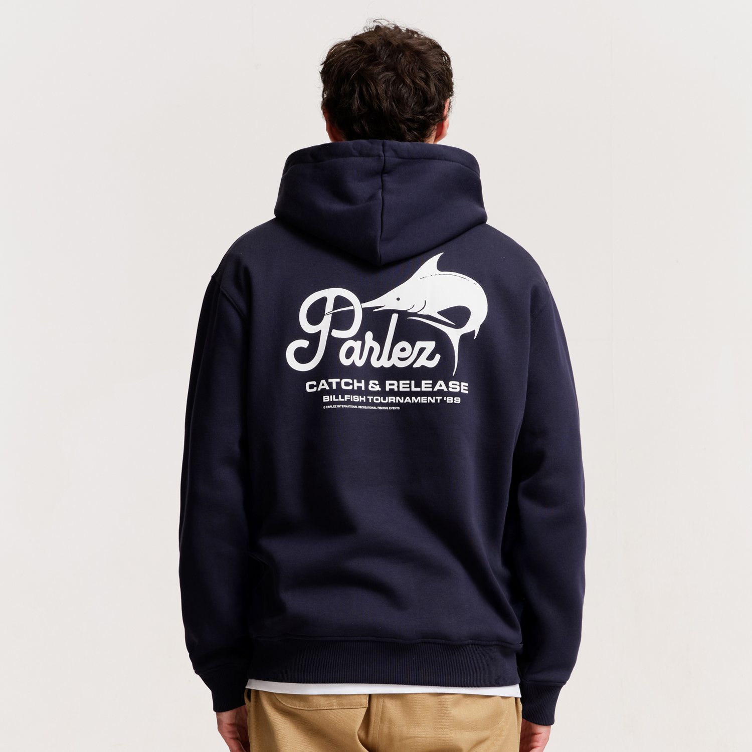 The Mens Marlin Hoodie Midnight from Parlez clothing