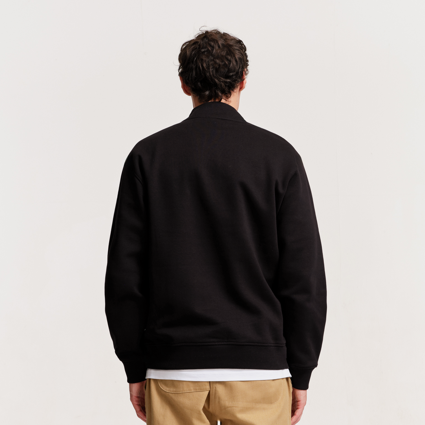 The Mens Ora 1/4 Zip Black from Parlez clothing