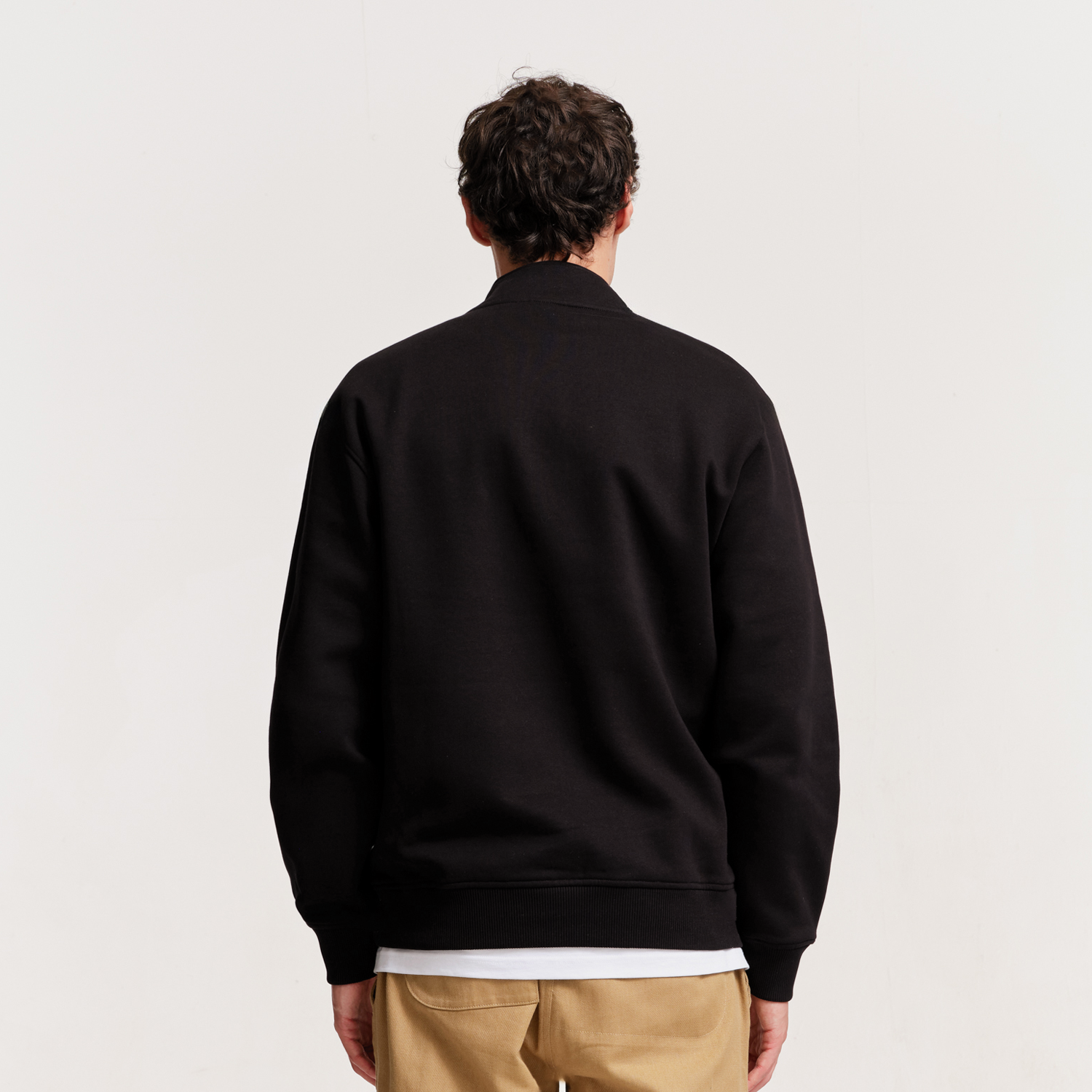 The Mens Ora 1/4 Zip Black from Parlez clothing