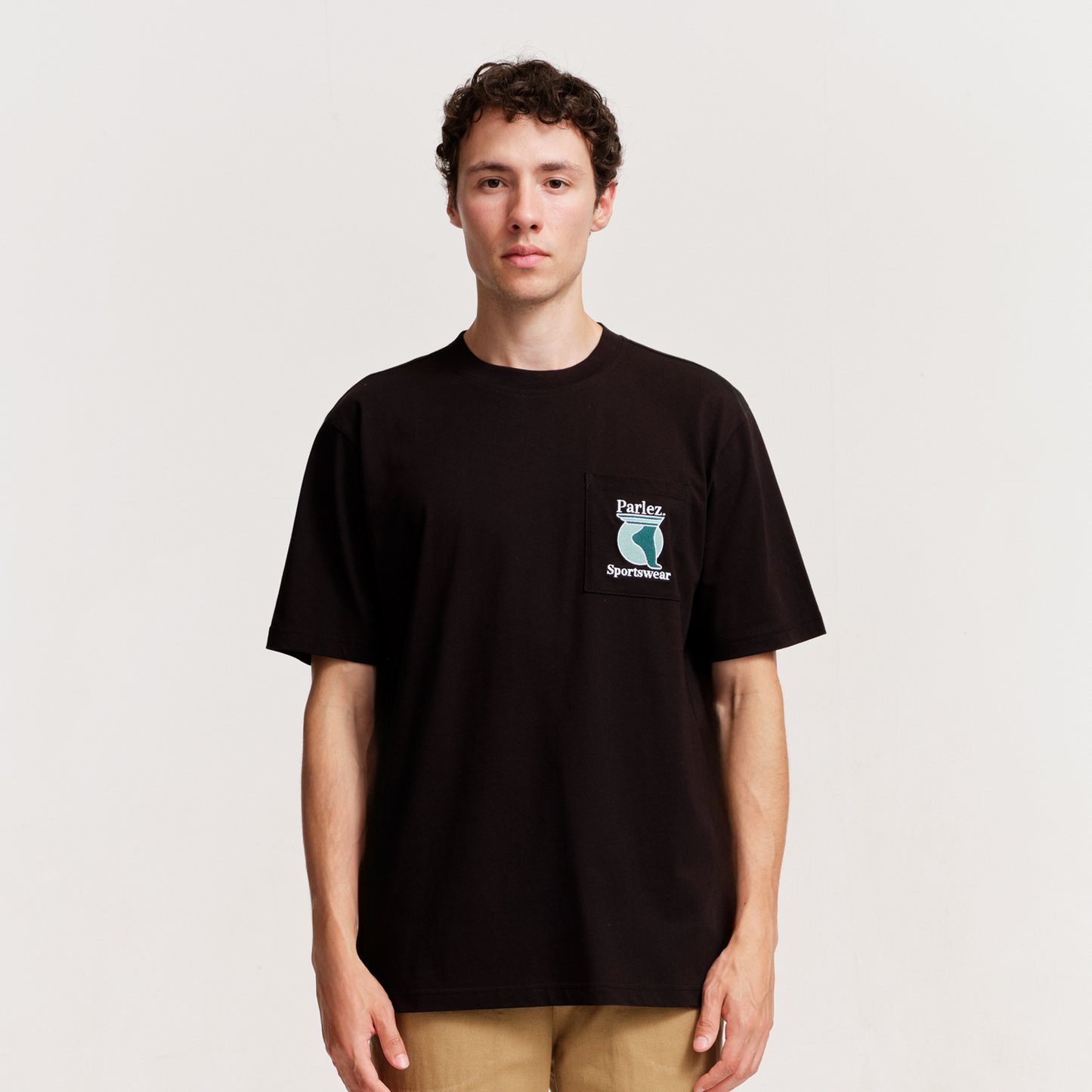 The Mens Currere Pocket T-Shirt Black from Parlez clothing