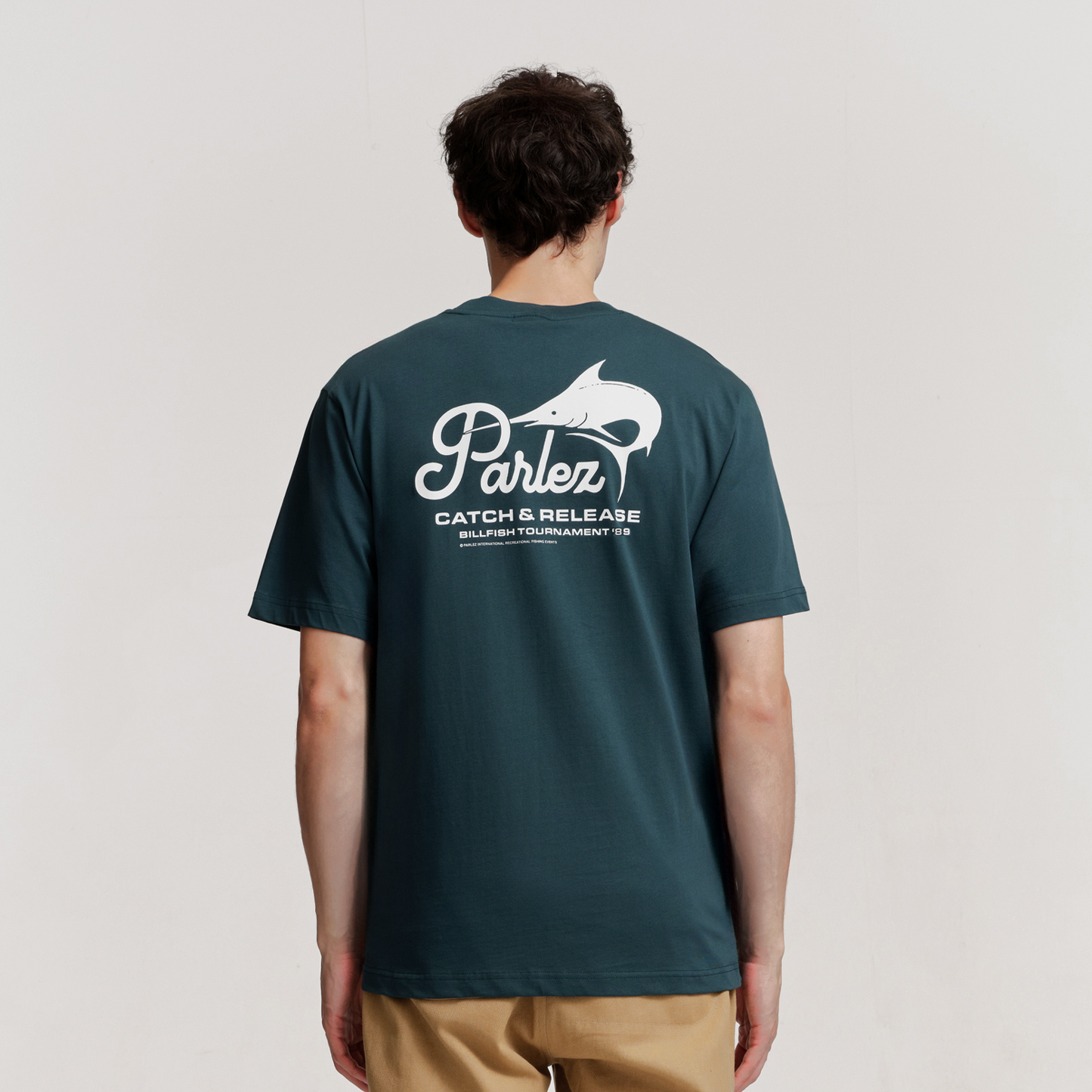 The Mens Release T-Shirt Petrol from Parlez clothing