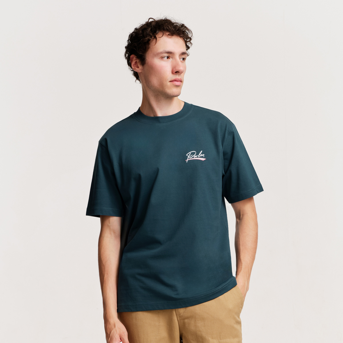 The Mens Inning T-Shirt Petrol from Parlez clothing